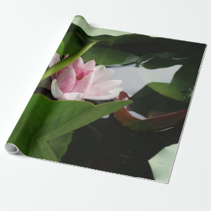 Pink Lotus Flower Photo Wrapping Paper