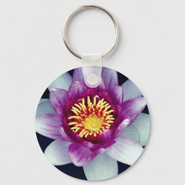 Pink Lotus flower photography  Key Ring (Front)