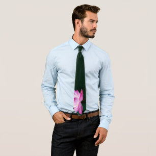 Pink Lotus Flower Tie