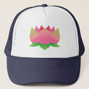 Pink Lotus Flower Trucker Hat