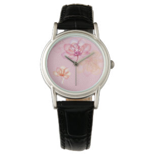 Pink Lotus Flower Watch