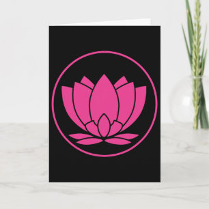 Pink Lotus Flower Yoga Spirit Card