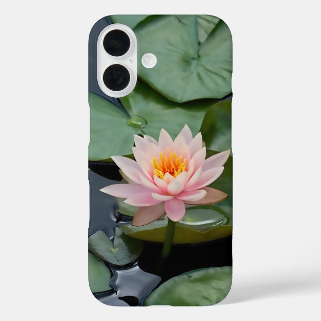 Pink Lotus Flower Zen Garden  Case-Mate iPhone Case (Back)