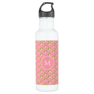 Pink Lotus Flowers & Monogram 710 Ml Water Bottle