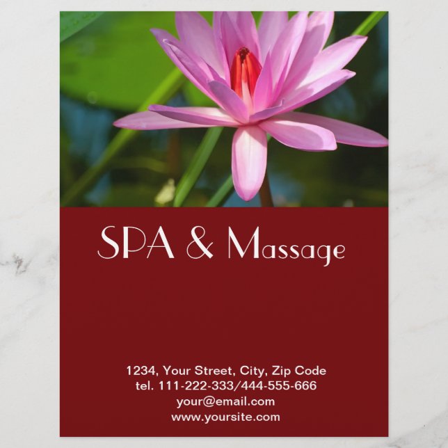 Pink lotus flyer (Front)