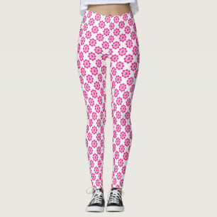 Pink lotus leggings