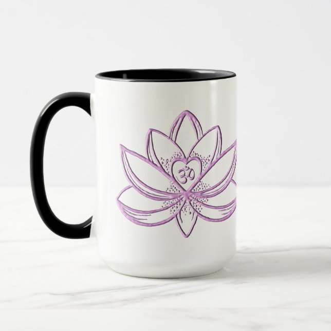 Pink Lotus  Mug (Left)