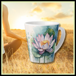 Pink Lotus Plougher Latte Mug