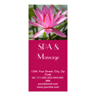 Pink lotus rack card