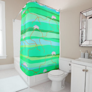 Pink Lotus Shower Curtain