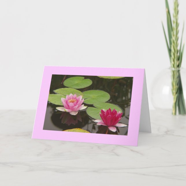 Pink Lotus Thank You Card (Front)
