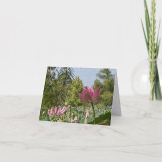 Pink Lotus | The Returning: The Garden Weeks Note Card