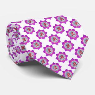 Pink lotus tie