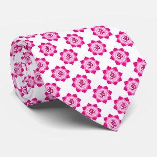 Pink lotus tie