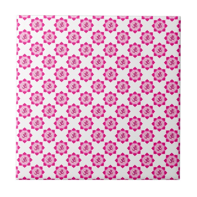 Pink lotus tile (Front)