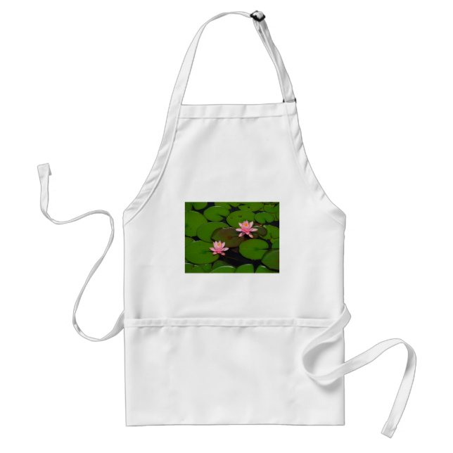 Pink lotus water lily flower  garden, standard apron (Front)