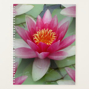 Pink Lotus Water Lily Planner
