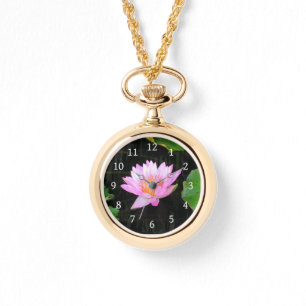 Pink Lotus Waterlily Watch
