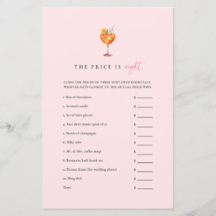 Pink Love at First Spritz The Price Is Right Game