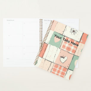 Pink Love Butterfly Strawberry Cute Chic Planner