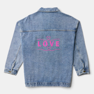 Pink Love Denim Jacket