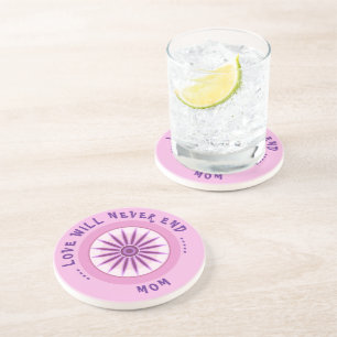 PINK LOVE GIFT FOR MOM , MOTHERS DAY , BIRTHDAY COASTER
