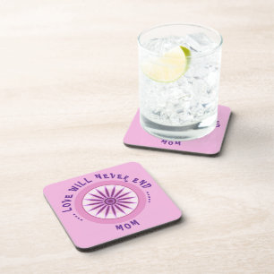 PINK LOVE GIFT FOR MOM , MOTHERS DAY , BIRTHDAY COASTER