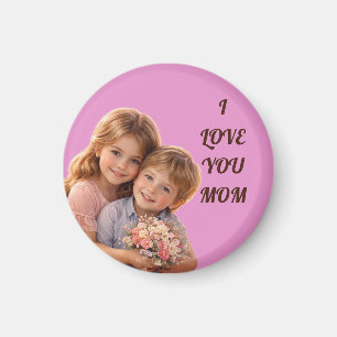PINK LOVE GIFT FOR MOM , MOTHERS DAY , BIRTHDAY MAGNET
