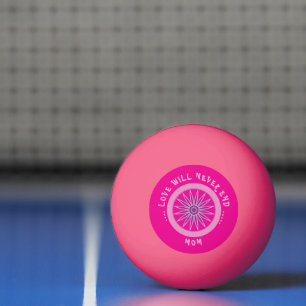 PINK LOVE GIFT FOR MOM , MOTHERS DAY , BIRTHDAY PING PONG BALL