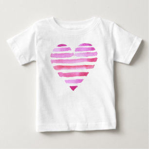 Pink Love Heart for kids Baby T-Shirt