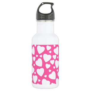 Pink Love Hearts 532 Ml Water Bottle