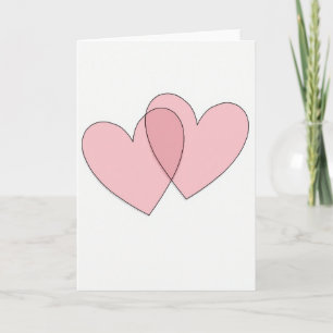 Pink Love Hearts Card