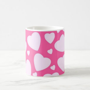 Pink Love Hearts Coffee Mug