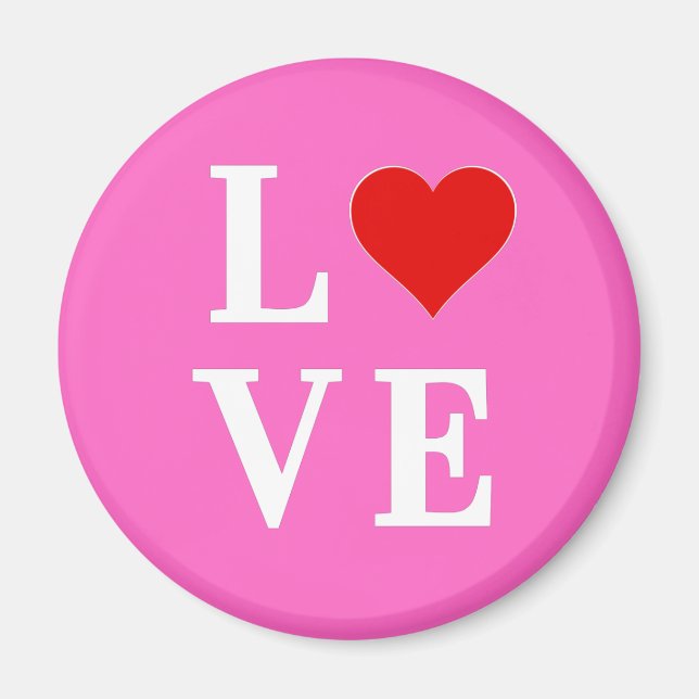 Pink Love Romantic Elegant  Magnet (Front)