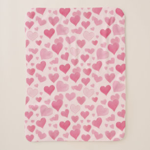 Pink Love Sherpa Blanket