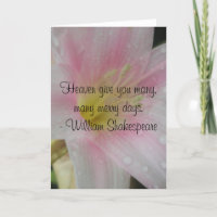 Pink Love Wedding Shakespeare Quote