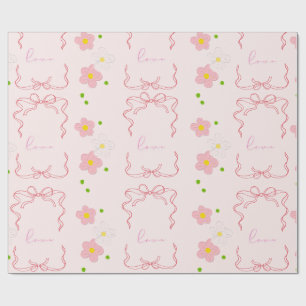 PINK LOVE WRAPPING PAPER
