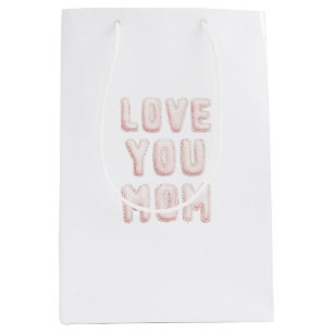Pink Love You Mum Mother's Day Medium Gift Bag
