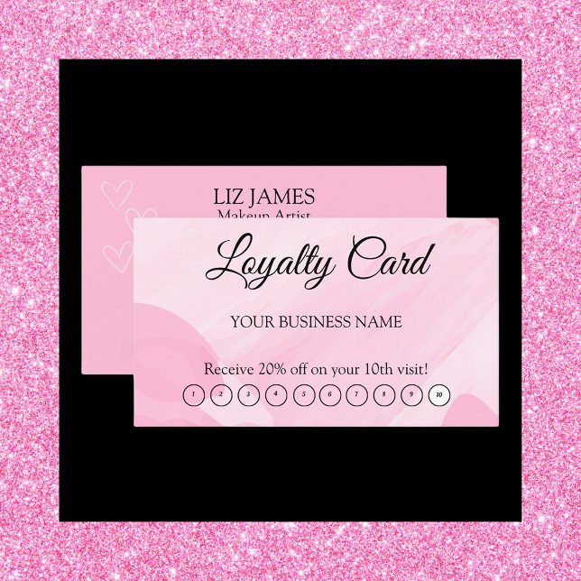 Pink Loyalty Card QR Code Customer Appreciation (Creator Uploaded)