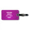 Pink luggage tag for women | Personalizable design