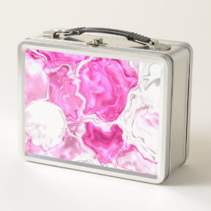 Pink Luminosity  Metal Lunch Box