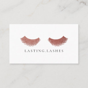 Pink Luxury Eyelash Extension Beauty Business Card