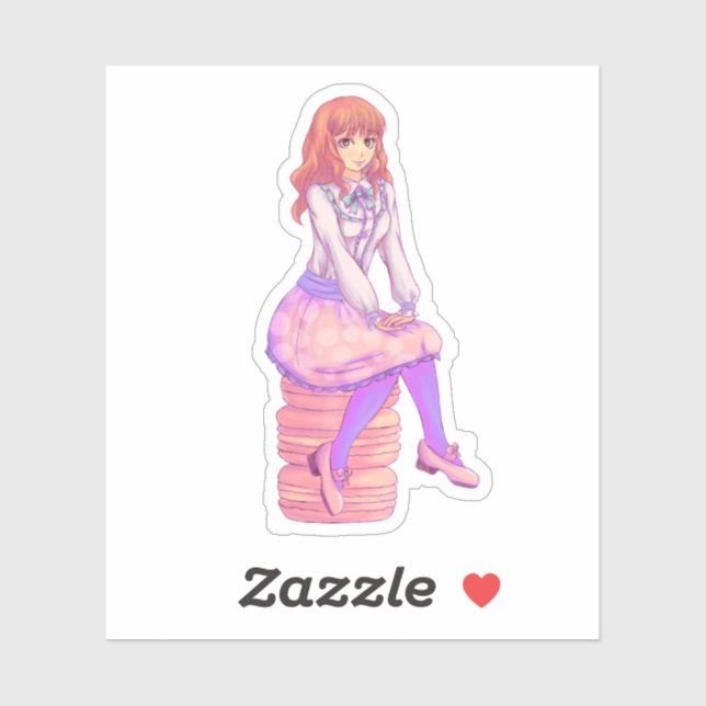 Pink Macaron Girl (Sheet)