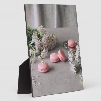 pink macaron plaque