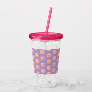 Pink Macaroons Acrylic Tumbler
