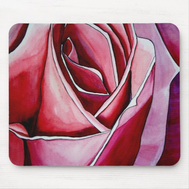 Pink Macro abstract original rose art Mouse Mat (Front)