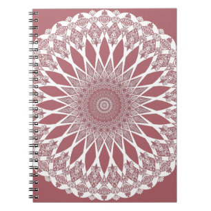 Pink Madder Tristyns Mandala Notebook