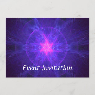 Pink Magen David Invitation