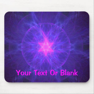Pink Magen David Mouse Mat
