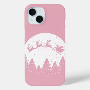 Pink Magic Christmas iPhone 15 Case